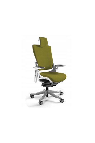 Unique Wau 2 Scaun de birou ergonomic Verde măsliniu/Alb
