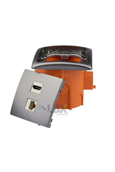 NO BRAND Priză de perete încastrată HDMI și terminal RJ-45