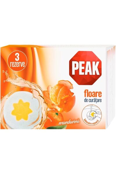 Peak Odorizant WC, Peak, Floare Rezerva 3 X 45 g Mandarina