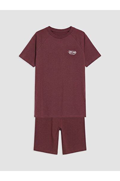 LC Waikiki Elastic Waist Boys' Shorts Set