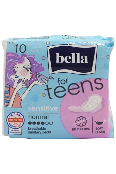 Bella Απορροφητικά επιθέματα, Bella, 10 τεμάχια, για εφήβους με ευαίσθητο δέρμα