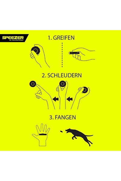 NO BRAND Frisbee de silicon moale, neon, de buzunar