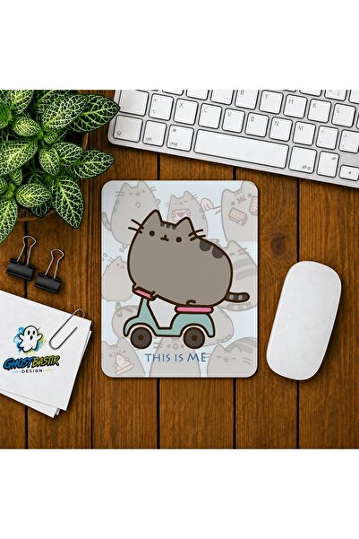 Ghostbastır Design Pusheen Baskılı Oyuncu Mousepad 0248