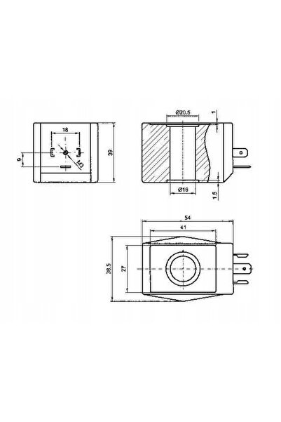 NO BRAND Bobină electrovalvă 16mm