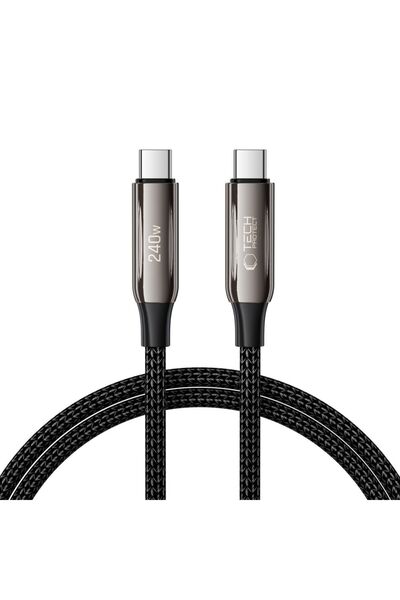 Tech-Protect Cablu USB-C pentru mașină PD240W QC4.0 pentru iPhone 13 14 15 100cm