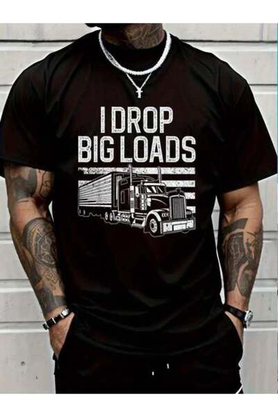 799 100% Cotton Casual Tshirt Funny Trucker Art For Trucking Truck Driver T-S...