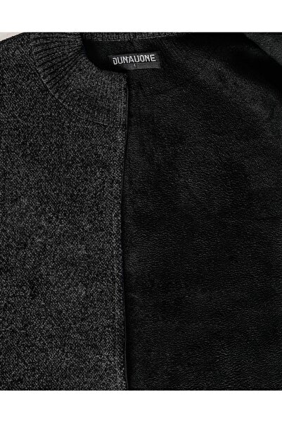 NO BRAND Pulover călduros din fleece, cu guler semi-înalt, pentru bărbați, că...
