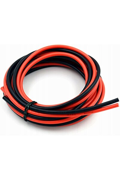 NO BRAND Cablu flexibil din silicon 12AWG - 2,5m roșu + 2,5m negru - foarte c...