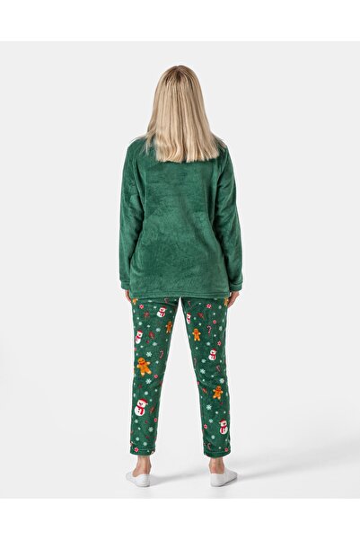 NO BRAND Pijamale călduroase de damă, de iarnă, din fleece plușat, groase 2615 l