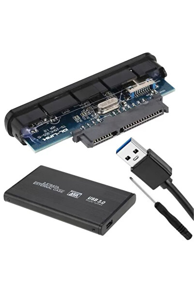 Epilons Pm-2461 صندوق قرص صلب خارجي من الألومنيوم بمنفذ USB-A 3.0 مقاس 2.5 بوصة
