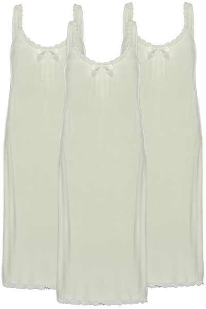 TOLIN 3-Piece Women's Wide Strap Viscose Nightgown 1584