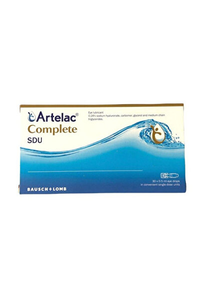 Artelac Complete Sdu Eye Drops - 0.5 ml - 30 Tablets