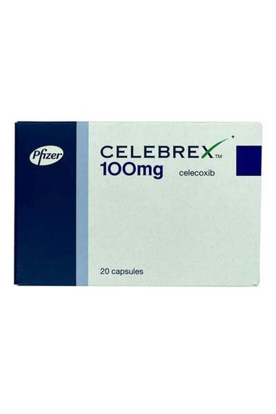CELEBREX Capsules, Pain Relief, 20 Capsules, 100 Mg