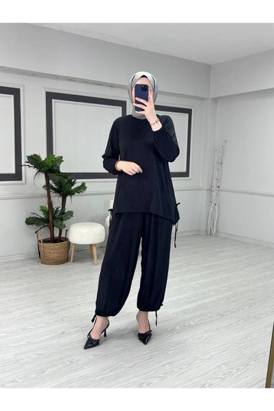 Butik Kardelen Neva Sandy Takım Siyah