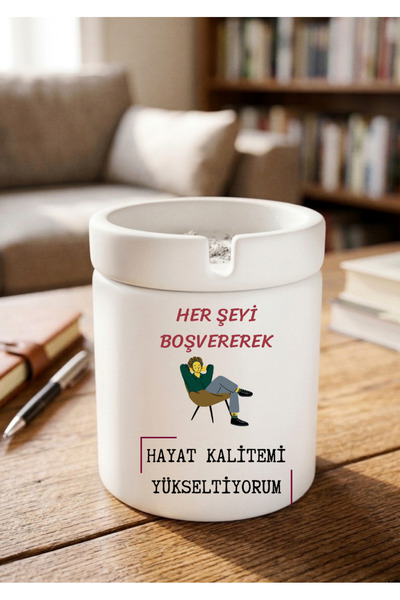 Eylül Design أعطف الظلال على كل شيء وارتقِ بجودة حياتك، منفضة سجائر سيراميك م...