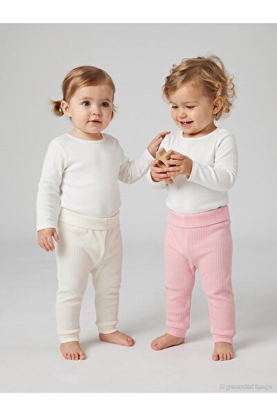 Minidamla Basic 2-Piece Set Without Booties for 3-12 Months Single Bottom Bab...