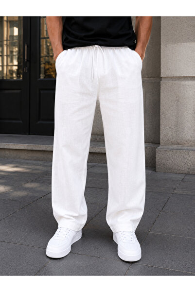 Valens ERKEK KALİTELİ HAM KETEN BAGGY PANTOLON