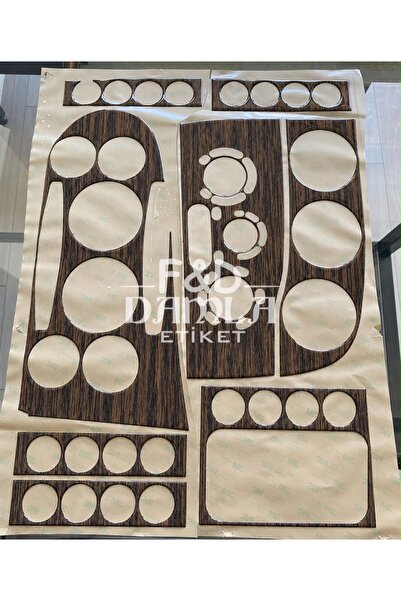 FD Damla Etiket İveco Daily 1999-2007 Torpido Console Trim Chest Mahogany Ven...