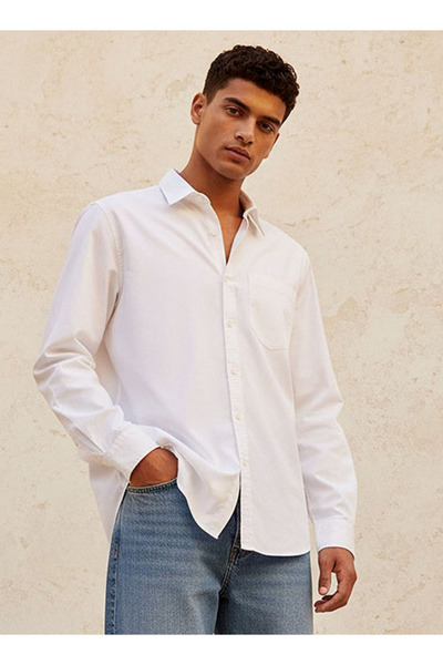 Lee Cooper قميص بأكمام طويلة وياقة بقصة عادية