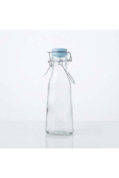 AKDC Glass Bottle With Swing-Top Clip Closure - 500 ml - Light Blue