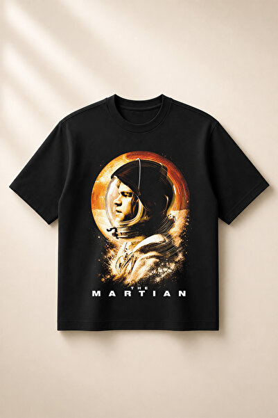 SVART WEAR The Martian Printed Oversize Boxy Cut Unisex 100% Cotton Tshirt (1...