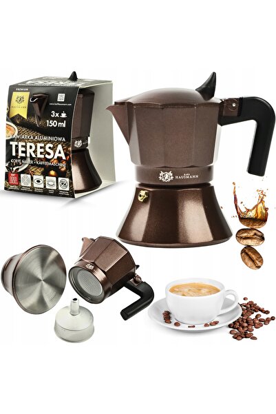 Karl Hausmann Aparat de cafea și ceai 150ml maro INDUCȚIE COMPLETĂ 3 căni