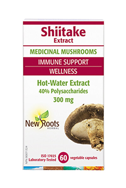 New Roots Canada Shiitake – 300 mg, 60 capsule, New Roots Herbal