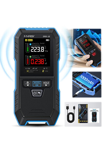 FNIRSI Contor de radiații EMF RF ERD-10 Detector de câmp magnetic