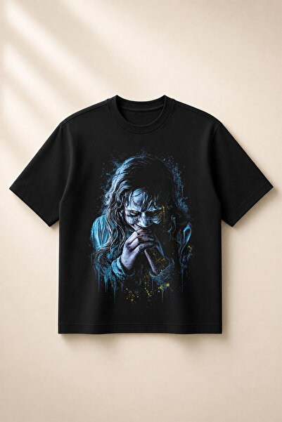 SVART WEAR The Exorcist Printed Oversize Boxy Cut Unisex 100% Cotton Tshirt (...