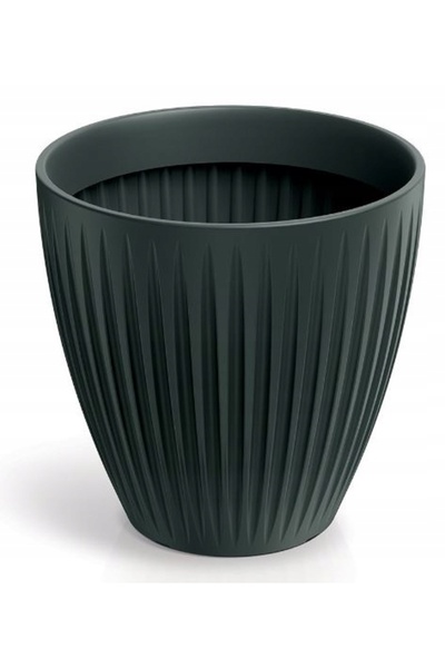 Prosperplast Jardinieră rotundă MIDL antracit TLRO60MA pentru balcon și grădină