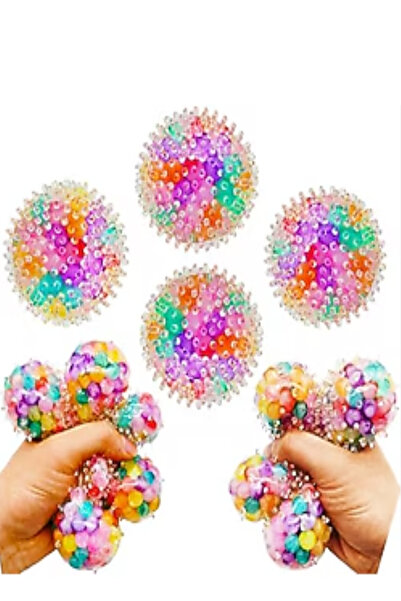 Pofika Spiky Squeeze Ball Squishy Renkli Top Çin Mantısı-Rainbow Mystery Squi...