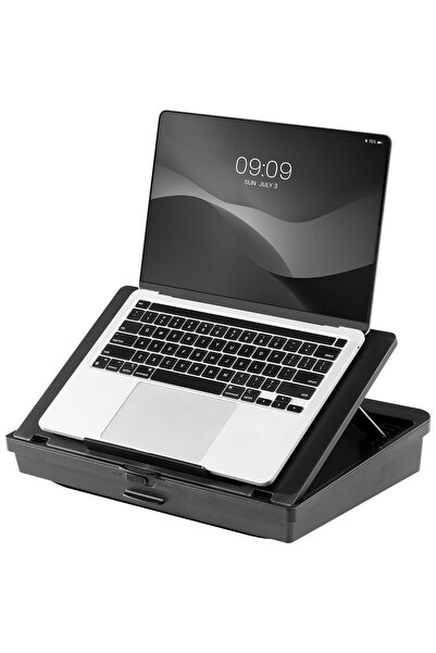 Navaris Masă pentru laptop, cu pernă, reglabilă pe 6 niveluri, 3 compartiment...