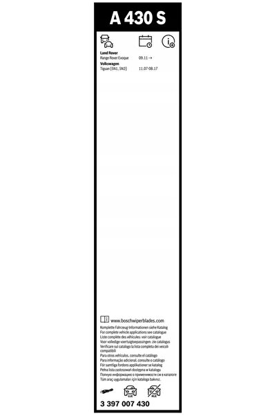 Bosch Lame ștergătoare aerotwin a430s 600/530mm 3397007430 pentru VW Tiguan
