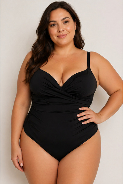 PREMIO PRIVE BRAND Costum de Baie Intreg Negru Cod : W144 (09)