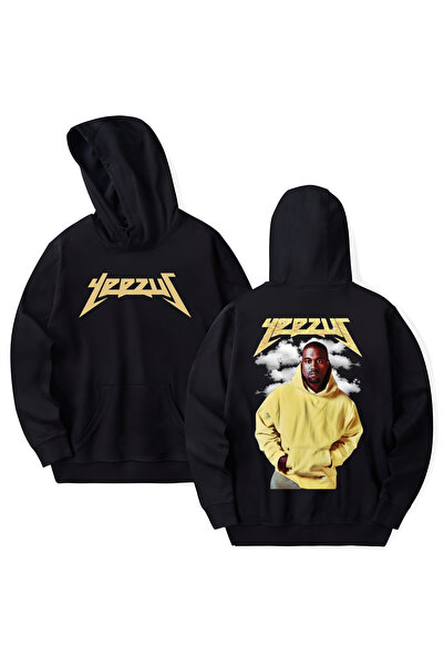STİL-X Kanye West Yeezus Printed Cotton Long Sleeve Hooded Sweatshirt with 3 ...