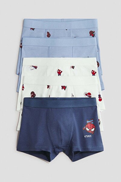 H&M 5-pack printed cotton trunks