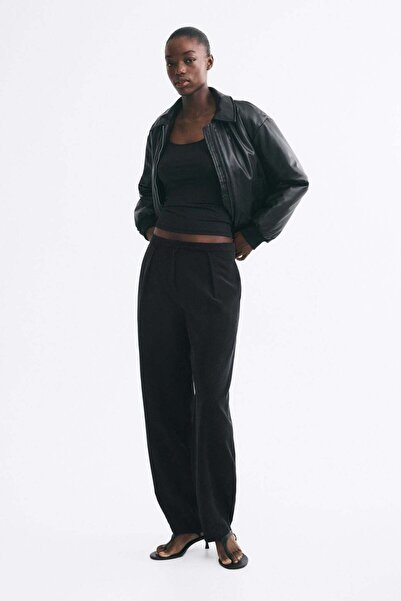 H&M Viscose-blend barrel trousers