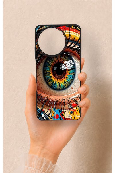 Vip Case Realme 11 Compatible Colorful Eye Doll Patterned Silicone Case