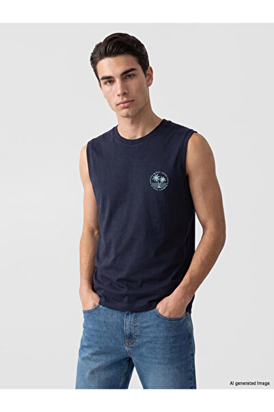 LC Waikiki تيشيرت رجالي بدون أكمام مطبوع عليه شعار Zero Roba من Shining Store