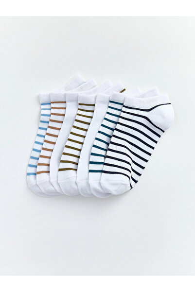 LC Waikiki Lcw Kids Mixed Striped Boys' Booties Socks Pack of 7