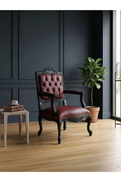 Gazzini Furniture Winchester Rustik Still Klasik Ahşap Berjer