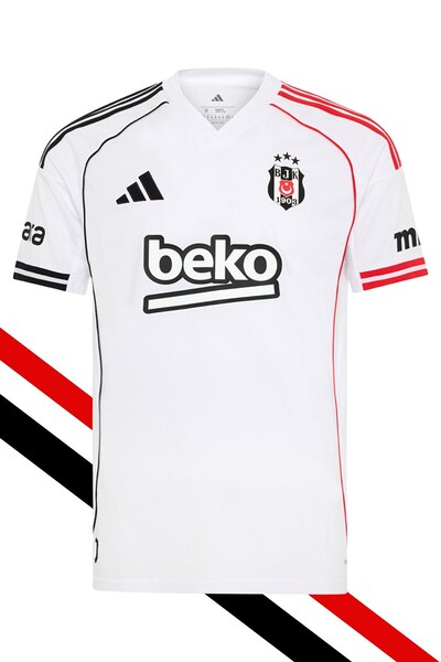 Beşiktaş BJK FRM 014 ORJİNAL LİSANSLI ADİDAS FORMA 25-26 SEZON BEYAZ FORMA