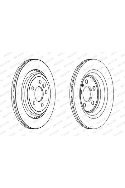FERODO Set Discuri Frana Volvo S60 2/S80 2/V60 1 2006-2018