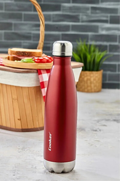 Elista 500 ML Paslanmaz Çelik Çift Kat Termos Çay Kahve Piknik Kamp Outdoor Ofis Otel Kafe Okul