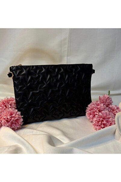 CLUTCH YILDIZ DESENLİ PARLAK ÇANTA