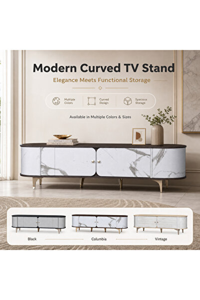 Bleco Minimalist Nordic TV cabinet for the living room, designer high-end sto...
