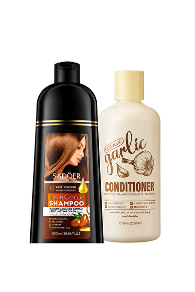 Belora Pachet îngrijire păr - Șampon nuanțator și balsam cu usturoi, 2 produse