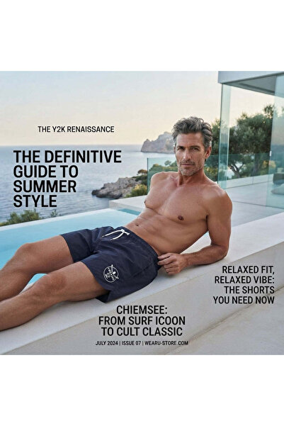 Chiemsee Navy Blue Sporty Drawstring Swim Shorts