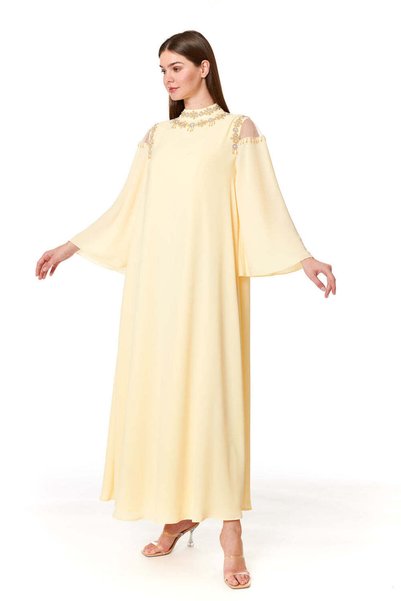 ELEGANZA LA MODE Yellow Jalabiya – ELM J 519