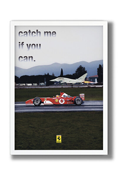 Genel Markalar Eurofighter Typhoon ve Ferrari Formula 1 32 x 44 cm Havacılık ...